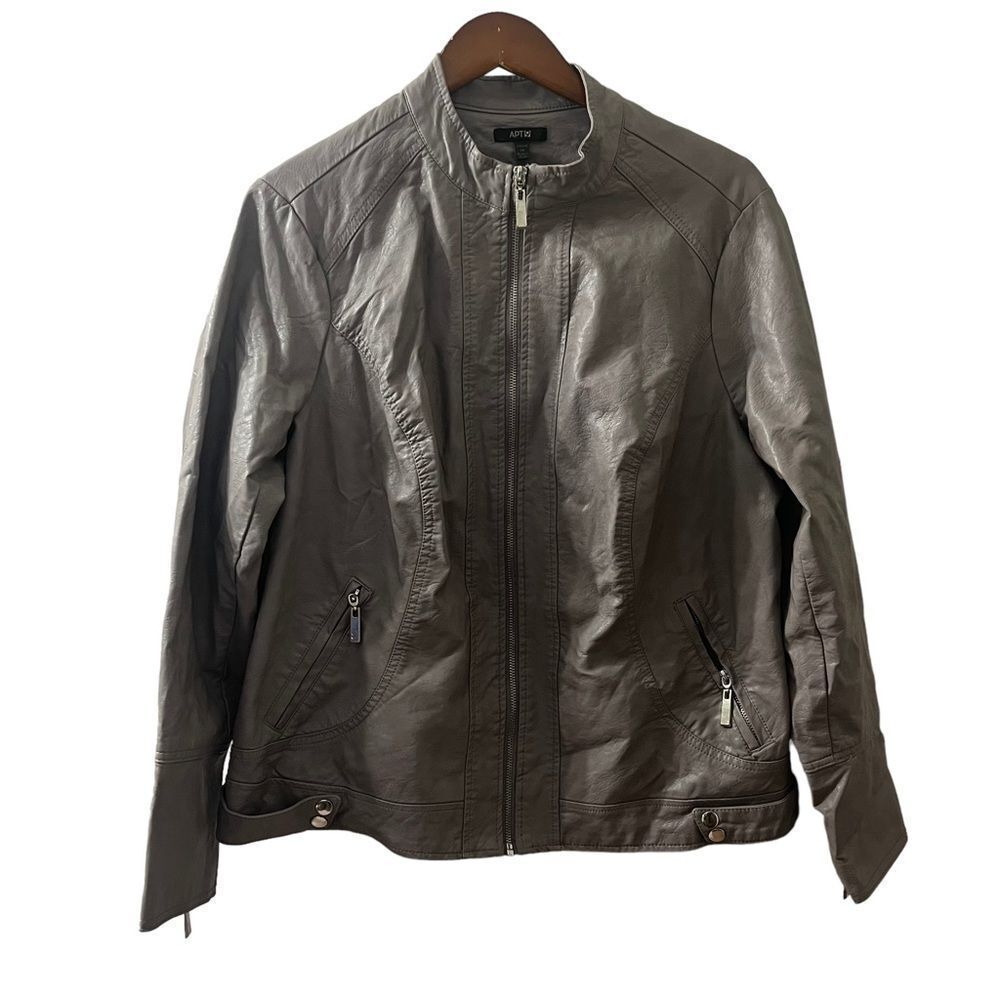 Apt. 9 Faux Leather Jacket Sz 1X